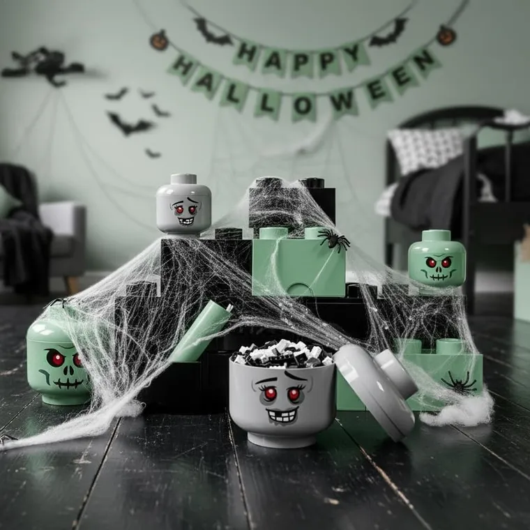 LEGO, mała głowa, zombie, pojemnik do przechowywania, rozmiar XS, 0,36l