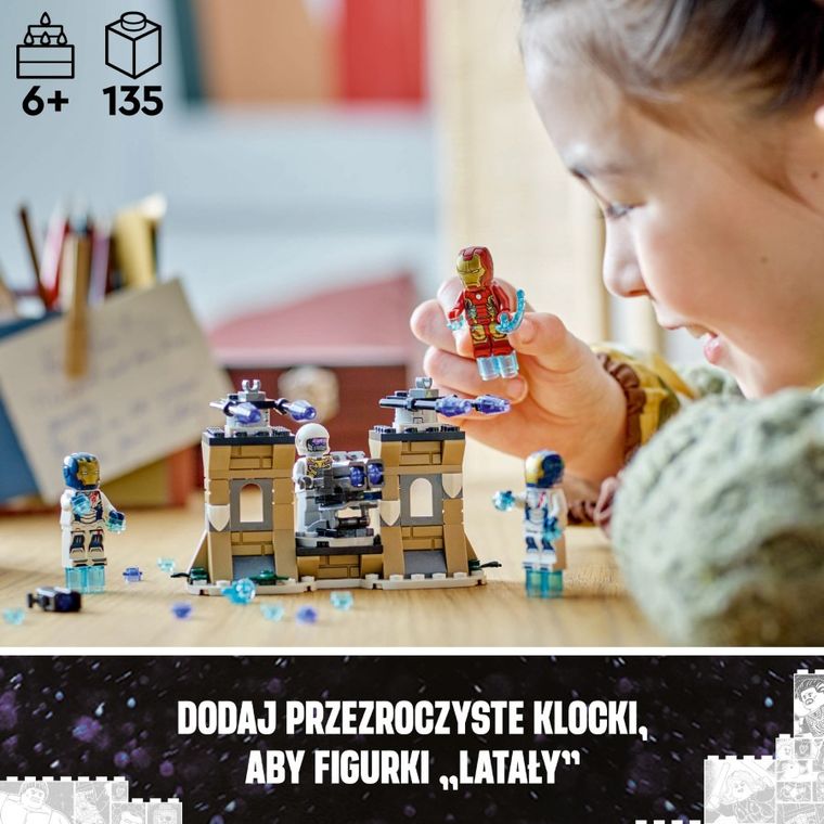 LEGO Marvel, Iron Man i Iron Legion kontra żołnierz Hydry, 76288