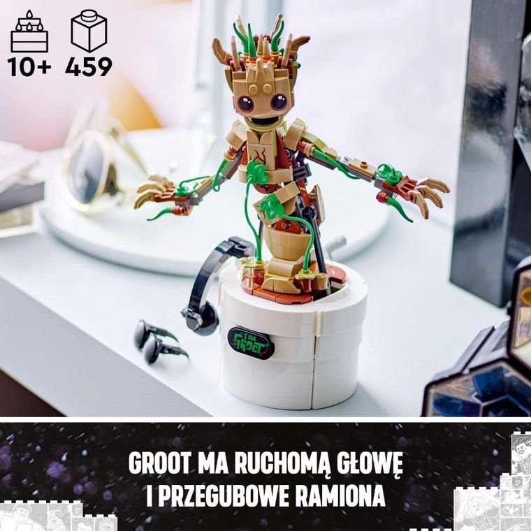 LEGO Marvel, Tańczący Groot, 76297