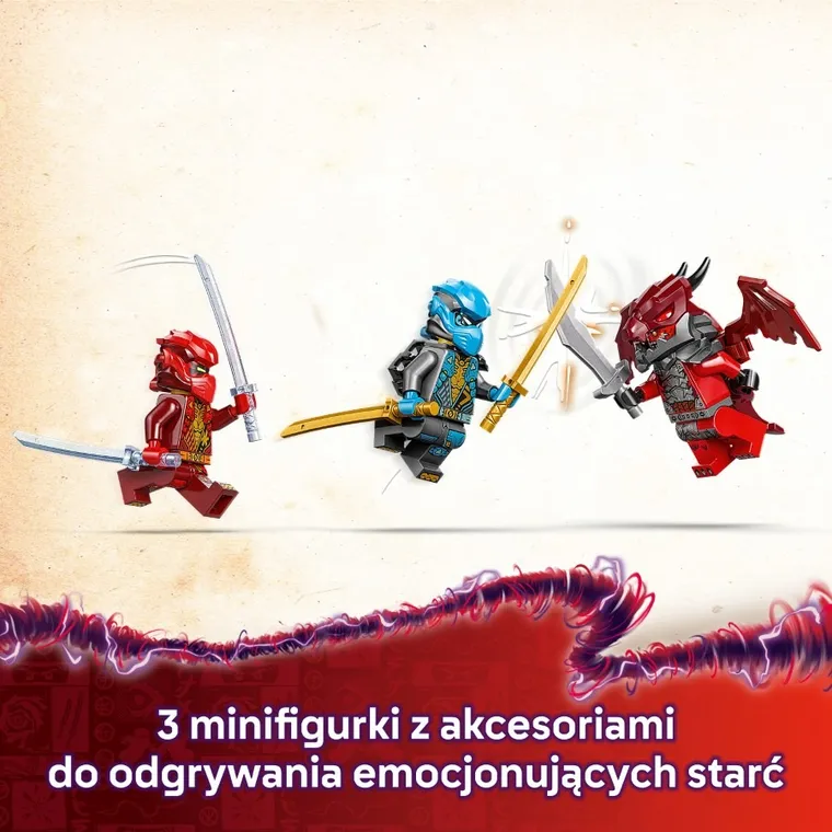 LEGO NINJAGO, Burzowy jeździec-mech Kaia, 71830