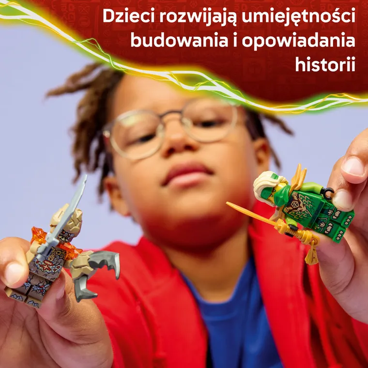 LEGO NINJAGO, Lloyd kontra ziemny potwór na spinnerze, 71850