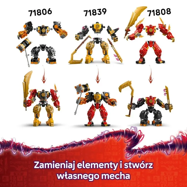 LEGO NINJAGO, Mech bojowy Spinjitzu Arina, 71839