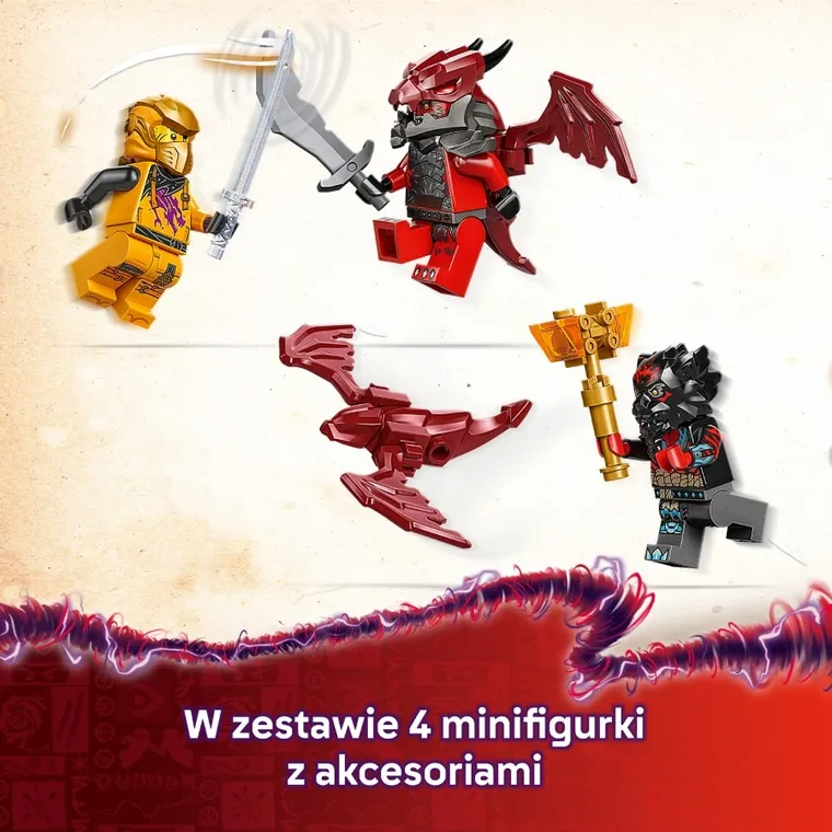LEGO NINJAGO, Ras i burzowy superodrzutowiec Arina, 71833