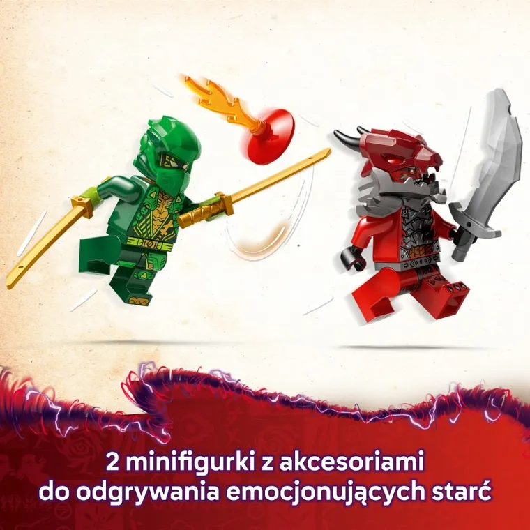 LEGO NINJAGO, Samochód wyścigowy Lloyda z napędem typu pull-back, 71828