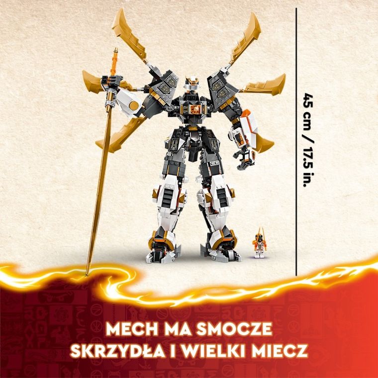 LEGO NINJAGO, Tytanowy smok-mech Cole’a, 71821