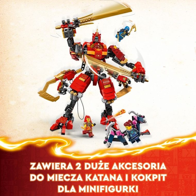 LEGO NINJAGO, Wspinaczkowy mech ninja Kaia, 71812