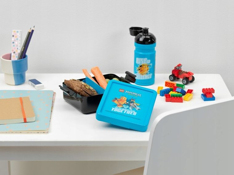 LEGO Ninjago, zestaw: lunchbox + bidon, 390 ml