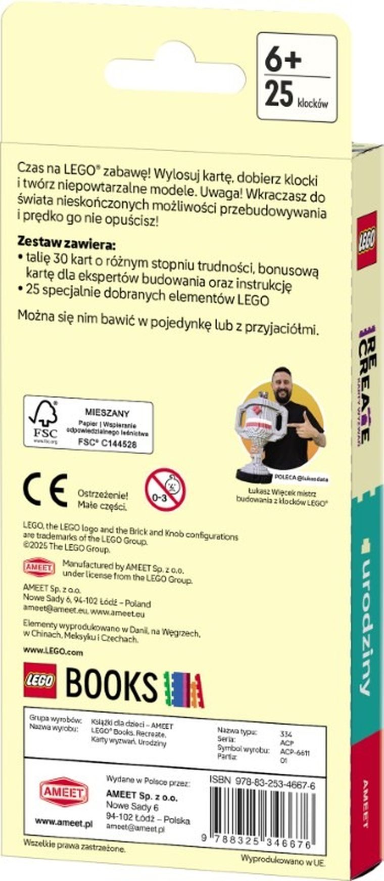LEGO Recreate. Karty wyzwań. Urodziny