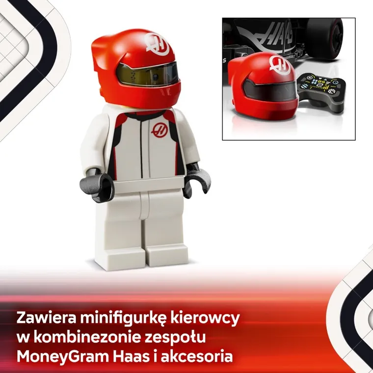 LEGO Speed Champions, Bolid F1 MoneyGram Haas Team VF-24, 77250
