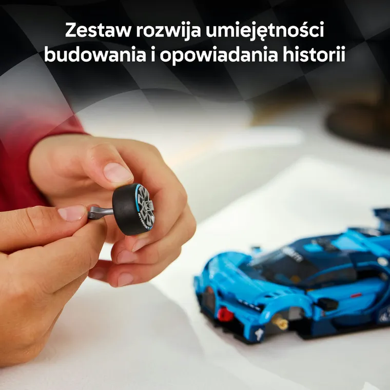 LEGO Speed Champions, Hipersamochód sportowy Bugatti Vision GT, 77253
