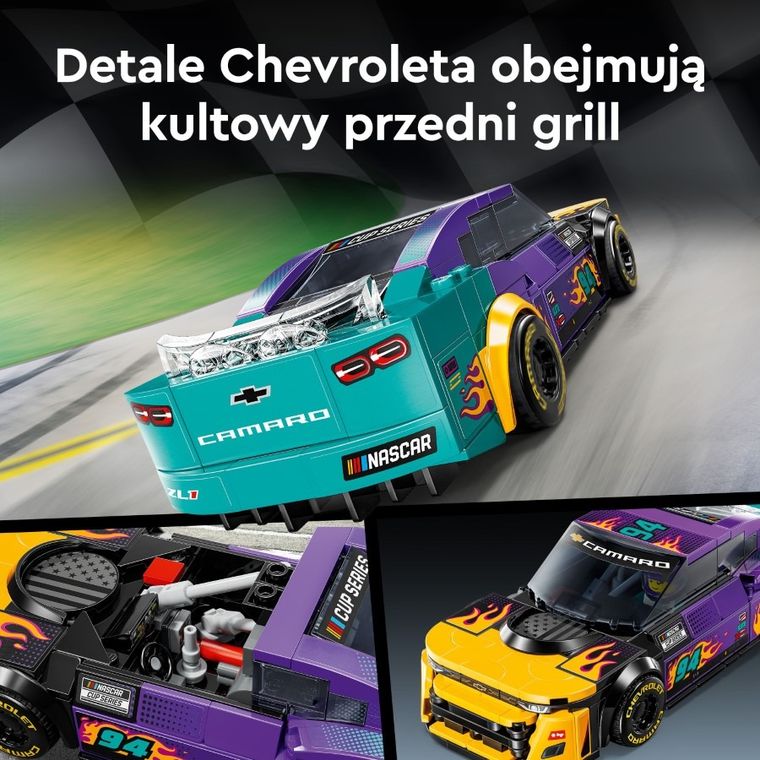 LEGO Speed Champions, NASCAR Next Gen Chevrolet Camaro ZL1, 76935