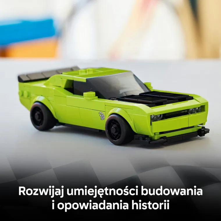LEGO Speed Champions, Samochód sportowy Dodge Challenger SRT Hellcat, 77237