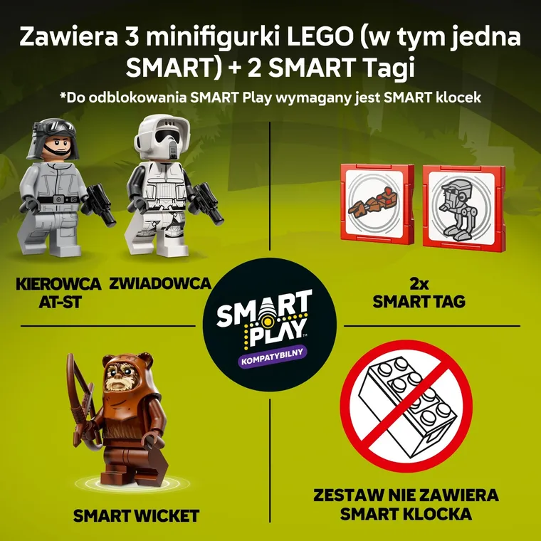 LEGO Star Wars, SMART Play: Atak AT-ST na Endor, 75424