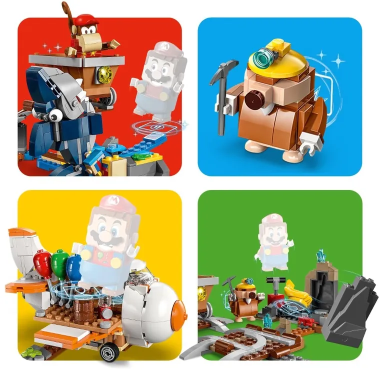 LEGO Super Mario, Przejażdżka wagonikiem Diddy Konga - zestaw rozszerzający, 71425