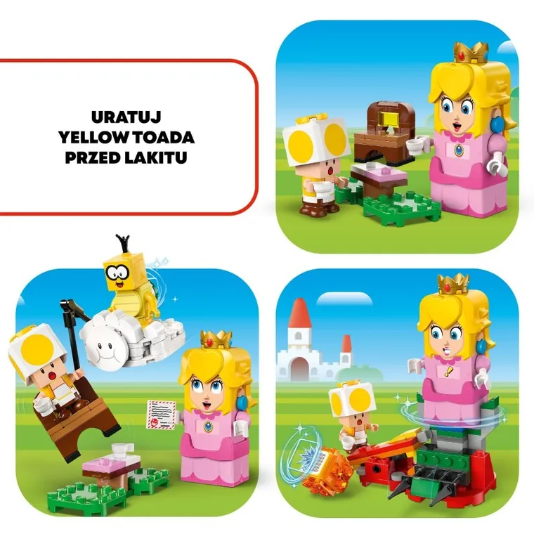 LEGO Super Mario, Przygody z interaktywną figurką LEGO Peach, 71441