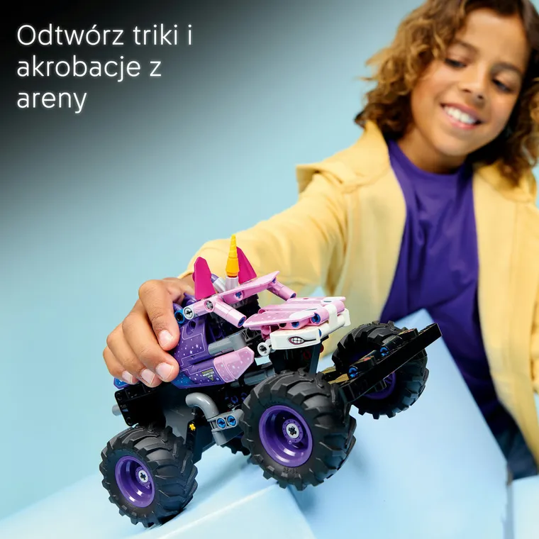 LEGO Technic, Monster Jam Sparkle Smash z napędem typu pull-back, 42220