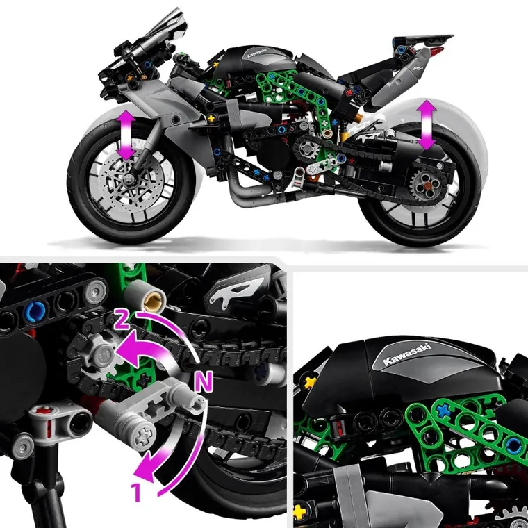 LEGO Technic, Motocykl Kawasaki Ninja H2R, 42170