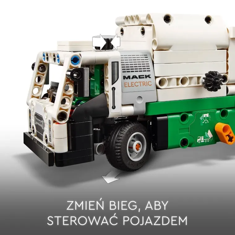 LEGO Technic, Śmieciarka Mack LR Electric, 42167