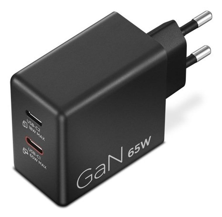 Lenovo, zasilacz, 65W, GaN Dual USB-C, 40AW065BEU