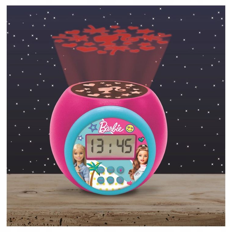 Lexibook, budzik z projektorem, Barbie