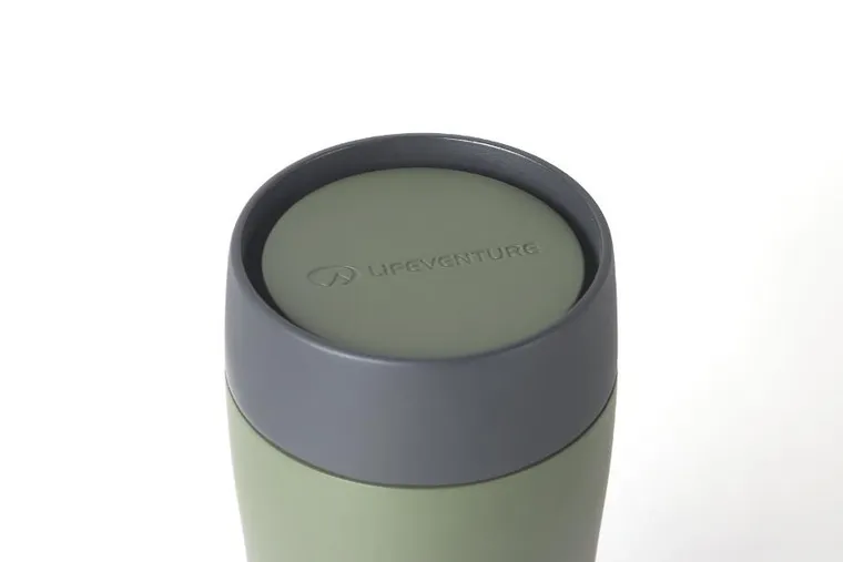 Lifeventure, One-Touch, kubek termiczny, khaki, 350 ml