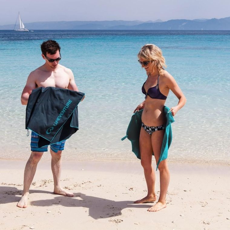 Lifeventure, SoftFibre Recycled Lifeventure, ręcznik szybkoschnący, Starfish, 150-90 cm