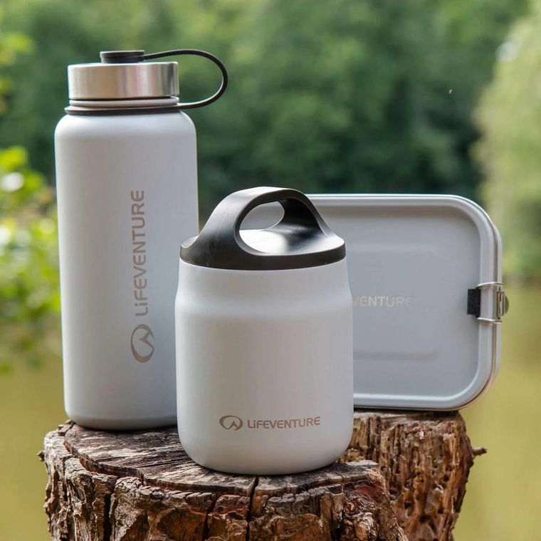 Lifeventure, termos na jedzenie, Light Grey, 600 ml