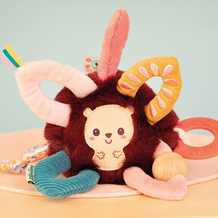 Lilliputiens, Jeżyk Leon, piłeczka aktywizująca, wielofunkcyjna, 3m+