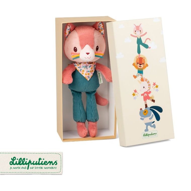 Lilliputiens, Kotka Jeanne, maskotka w ozdobnym pudełku, 3m+