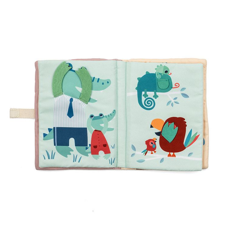 Lilliputiens, Lew Jack, "A kuku", miękka książeczka aktywizująca, 9m+