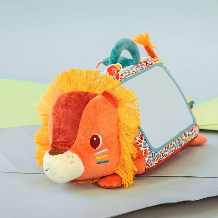 Lilliputiens, Lew Jack, wielofunkcyjny trójkąt z lusterkiem, 3m+