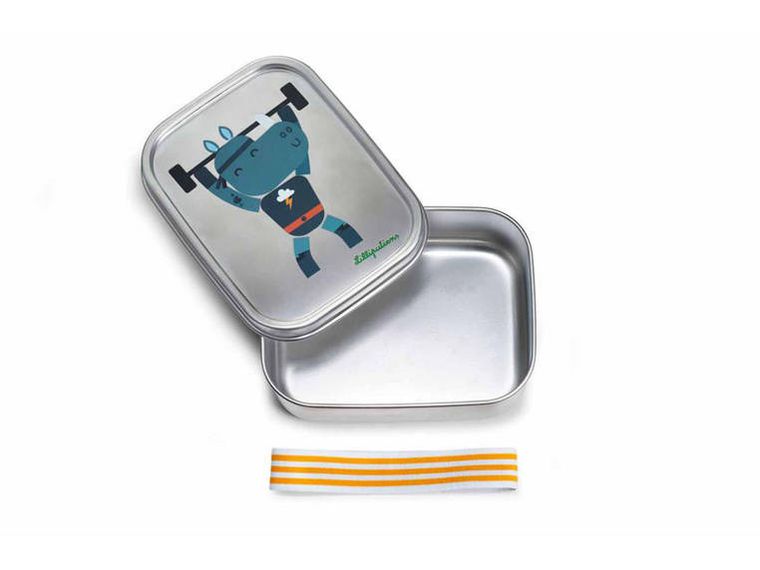 Lilliputiens, lunchbox ze stali nierdzewnej, Super Nosorożec Marius