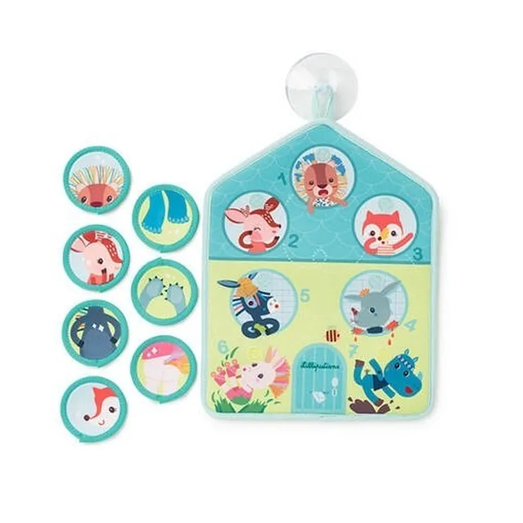 Lilliputiens, Myję się, edukacyjna mata do wanny, 18m+