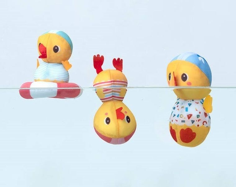 Lilliputiens, Nauka pływania, 3 kaczuszki do kąpieli, 9m+