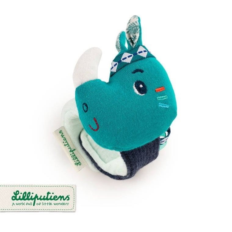 Lilliputiens, Nosorożec Marius, grzechotka na rękę z szeleszczącą folią, 0m+