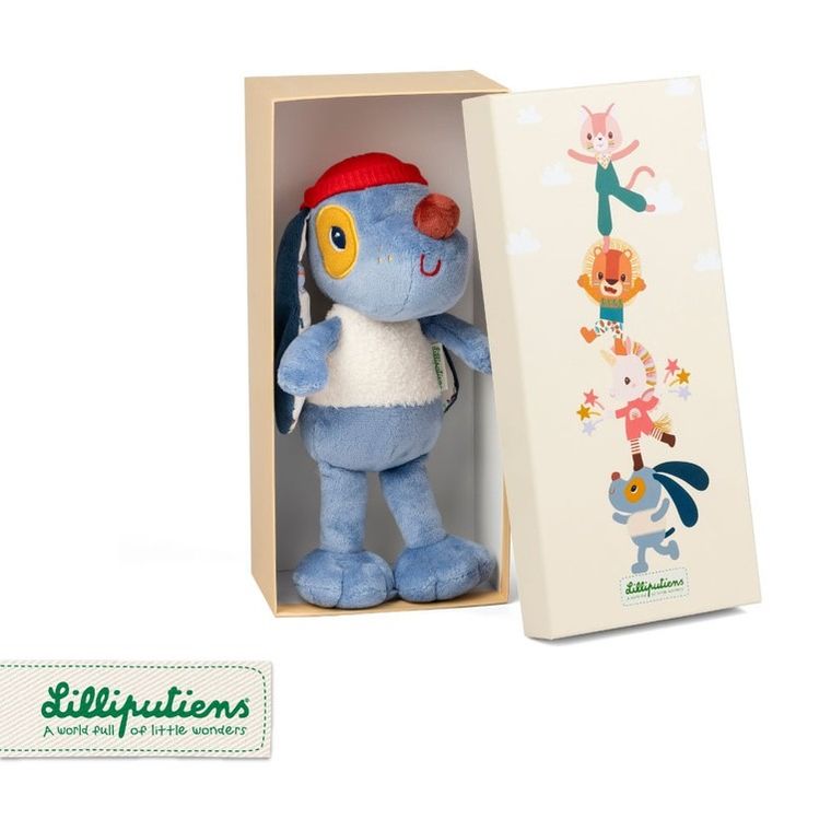 Lilliputiens, Piesek Jules, maskotka w ozdobnym pudełku, 3m+