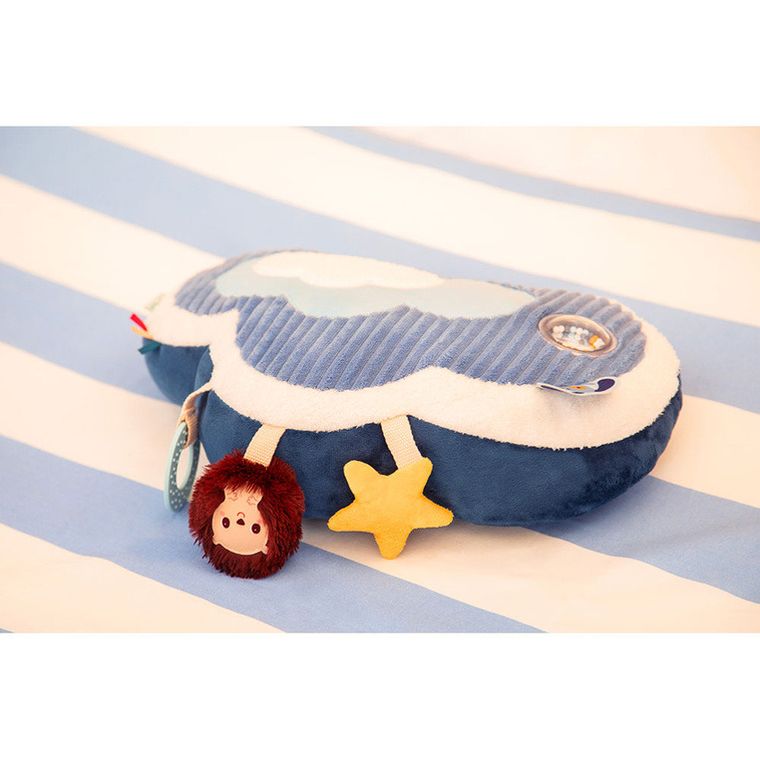 Lilliputiens, Piesek Jules, poduszka aktywizująca, zabawka sensoryczna, 3m+