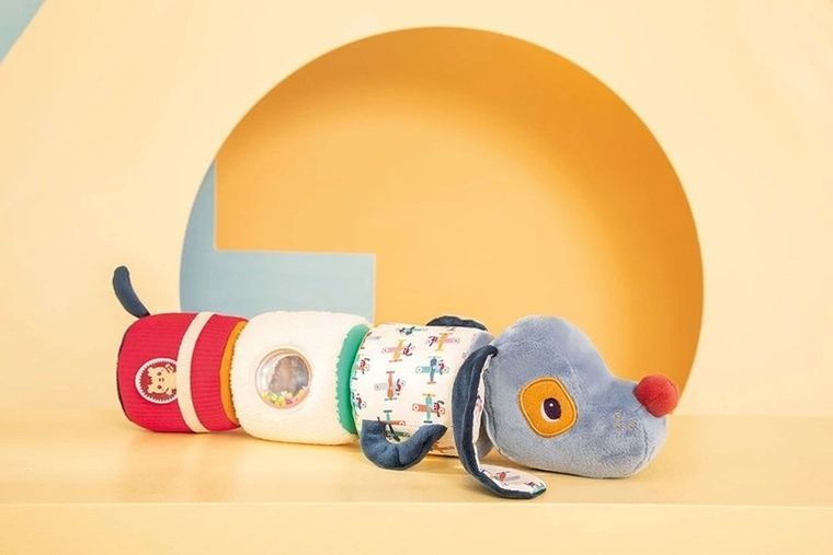 Lilliputiens, Piesek Jules, wałek dźwiękowy, 4-elementowy, 6m+