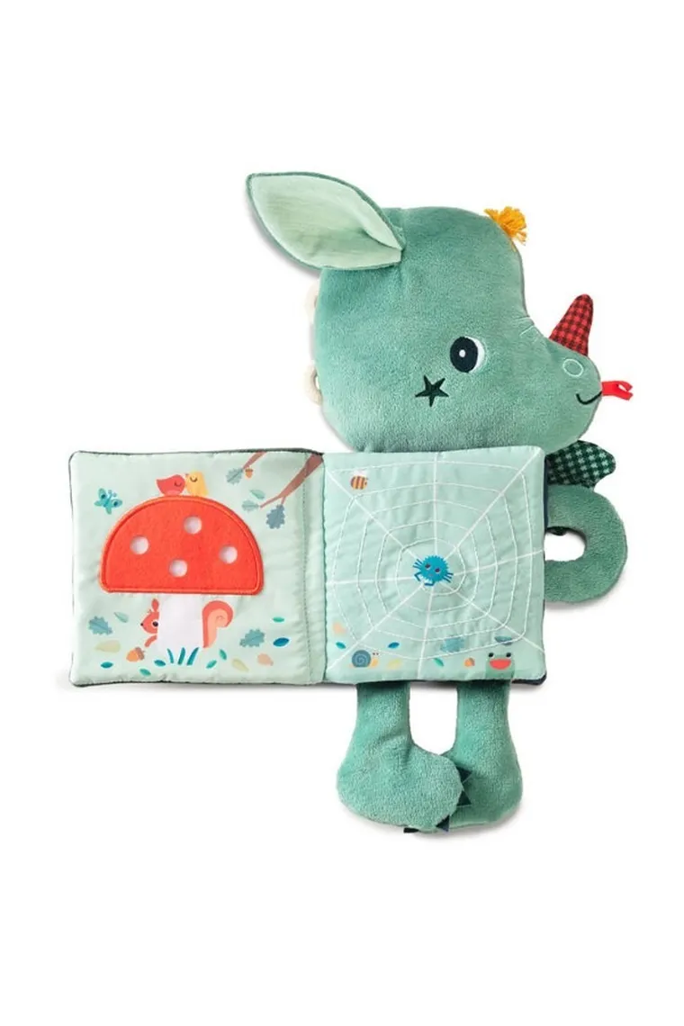 Lilliputiens, Smok Joe, przytulanka z książeczką, 3m+