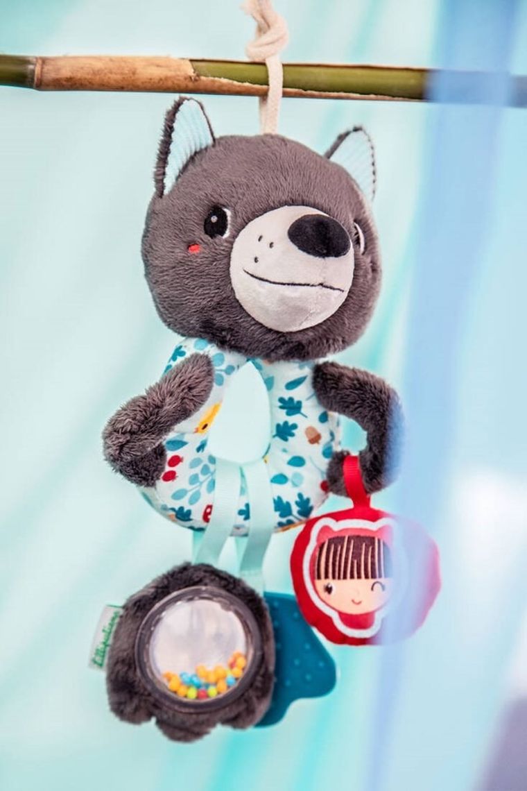 Lilliputiens, Wilk Louis, grzechotka wielofunkcyjna, 3m+