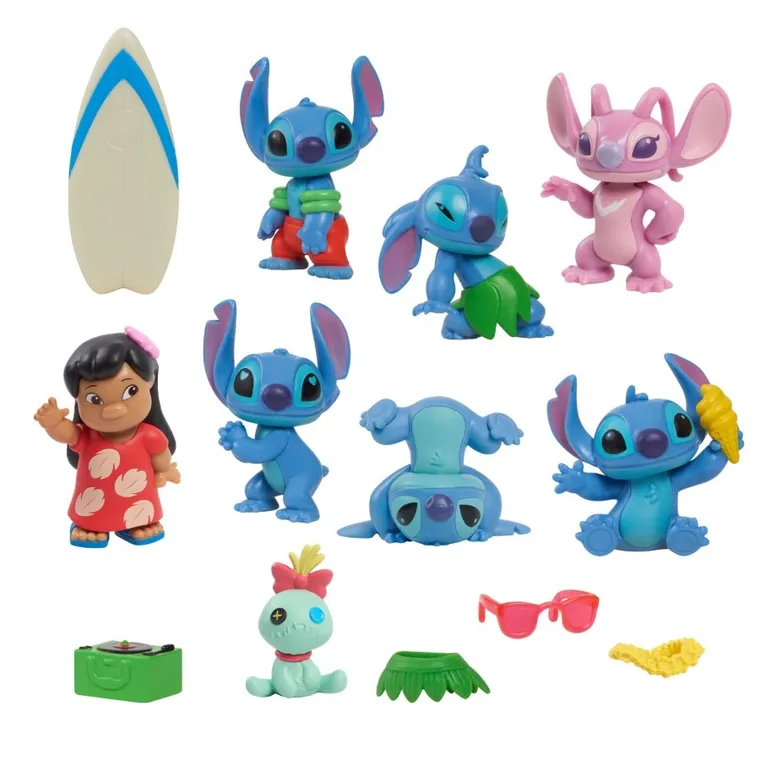 Lilo i Stitch, figurki kolekcjonerskie deluxe, 13 elementów