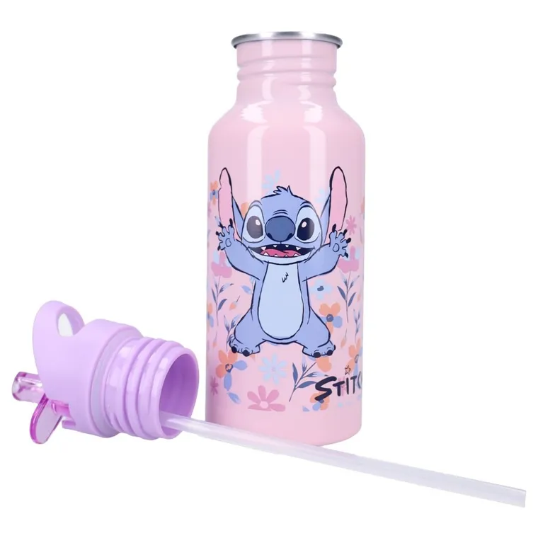 Lilo i Stitch, Keep it Cool, bidon ze słomką, fioletowy, 500 ml