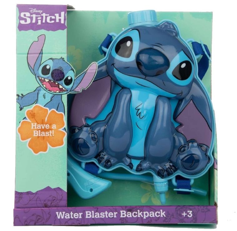 Lilo i Stitch, plecak z pistoletem na wodę