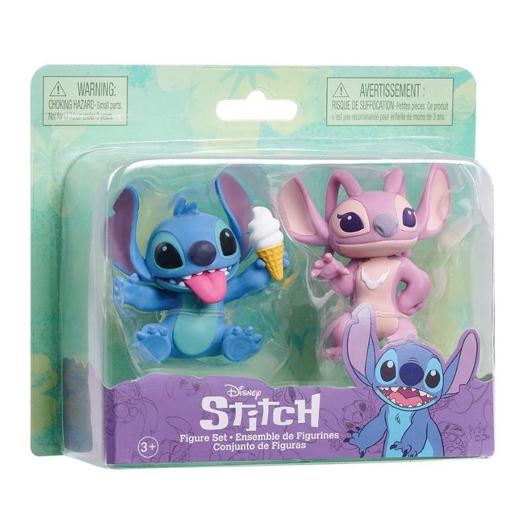 Lilo i Stitch, Stitch z lodem i Angel, figurki kolekcjonerskie, 2 szt.