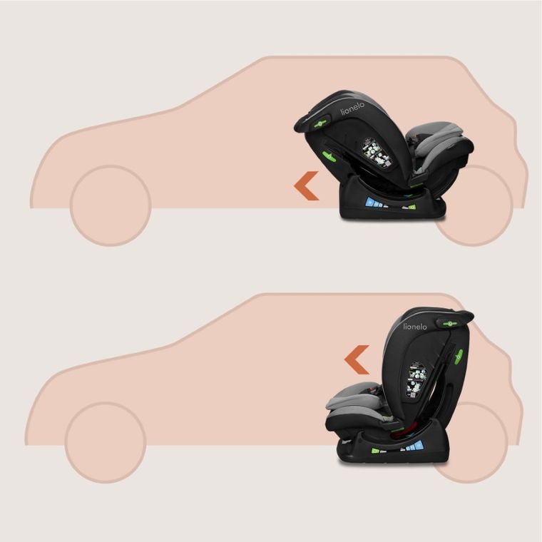 Lionelo, Aart, i-Size, fotelik samochodowy, grey graphite, 40-150 cm