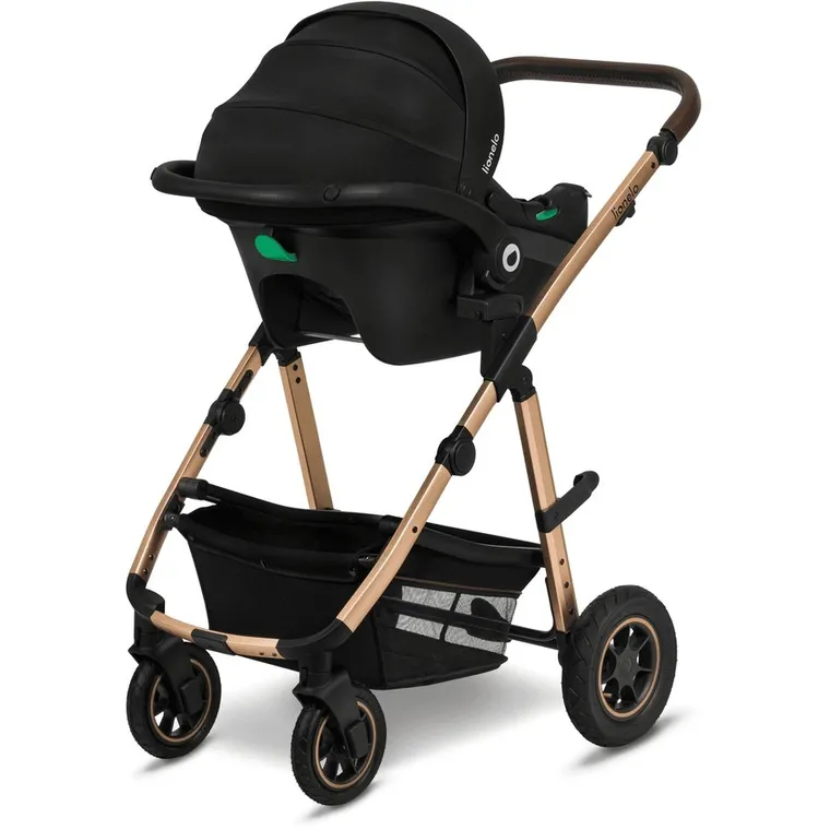 Lionelo, Amber, wózek wielofunkcyjny, 3w1, Black Onyx