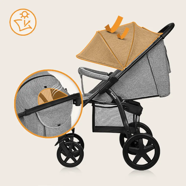 Lionelo, Annet Plus, wózek spacerowy, Concrette