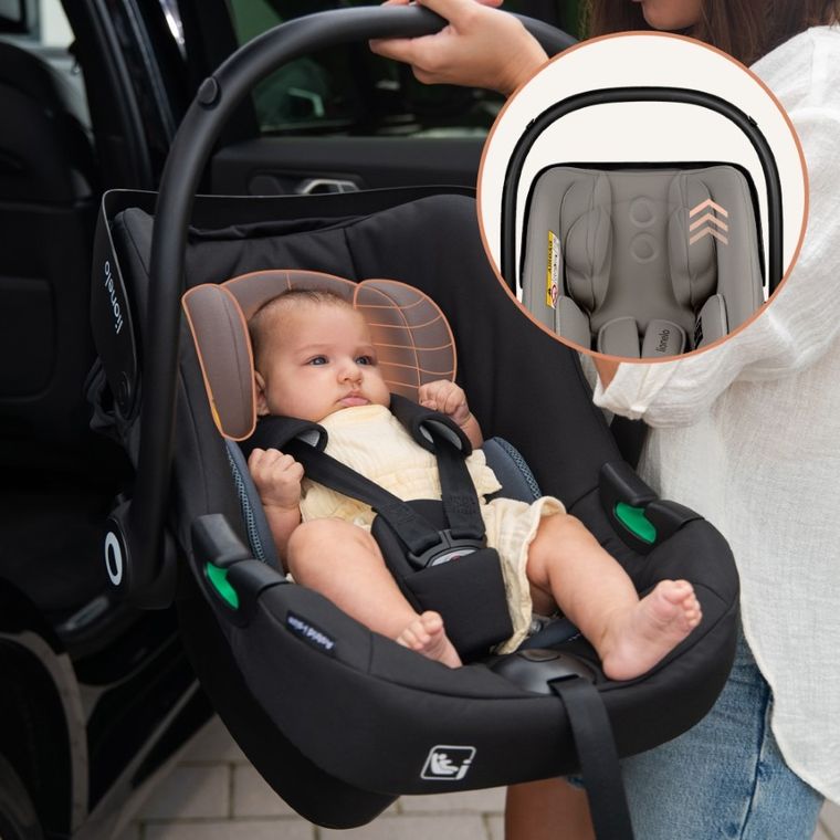 Lionelo, Astrid, i-Size, fotelik samochodowy, Beige Taupe