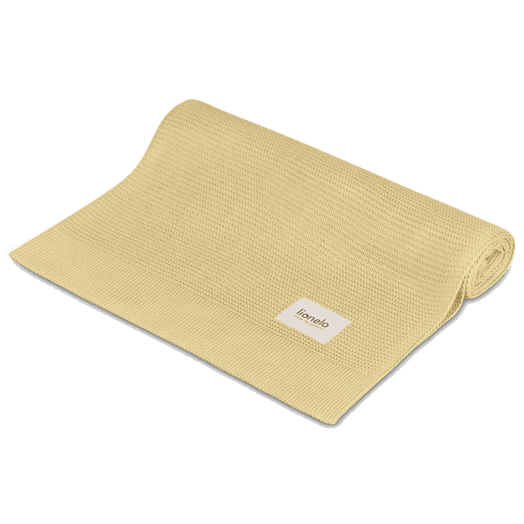 Lionelo, Bamboo Blanket, kocyk bambusowy, Yellow Lemon, 75-100 cm