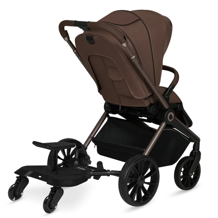 Lionelo, Buggy Board, uniwersalna dostawka do wózka, black onyx